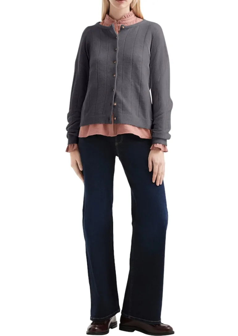 Strickjacke grau