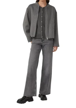 Strickjacke grau