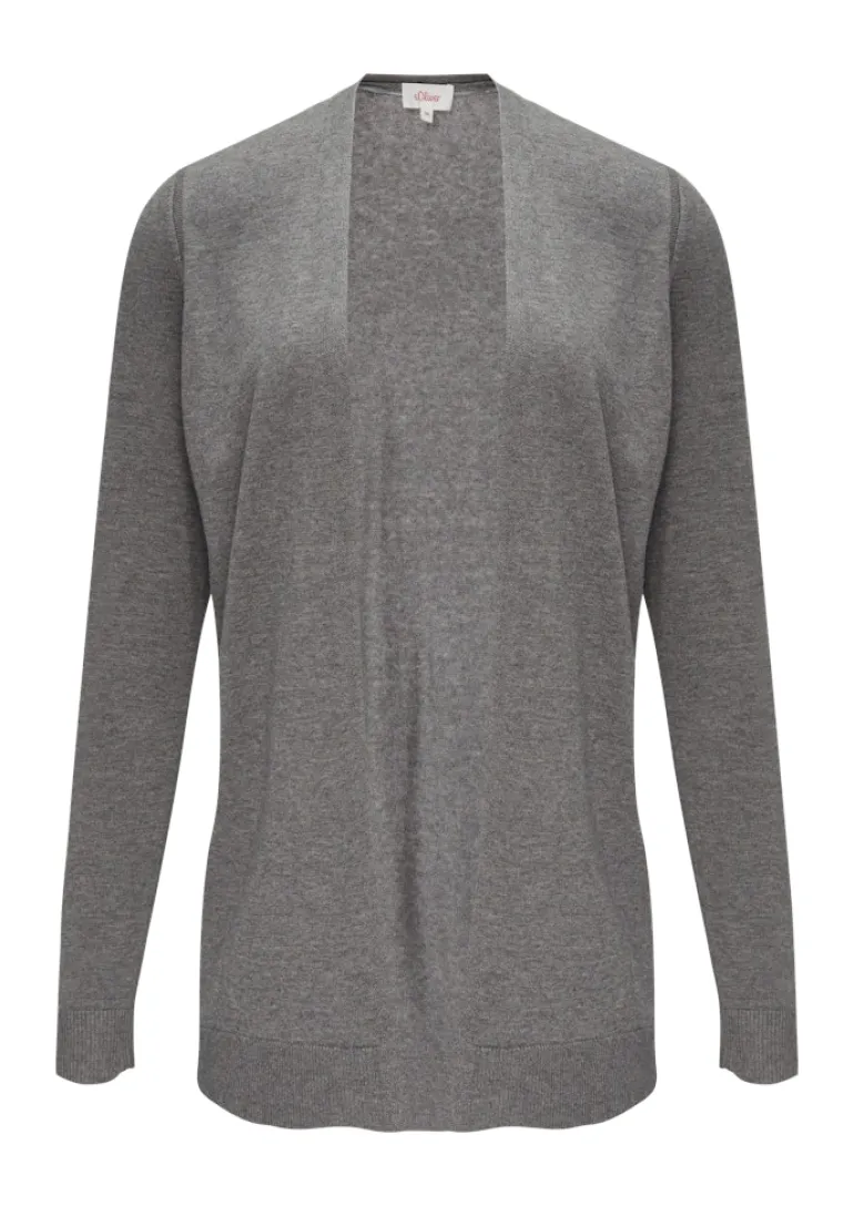 Strickjacke grau
