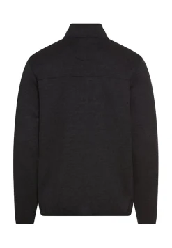 Strickjacke mit Stehkragen dark navy