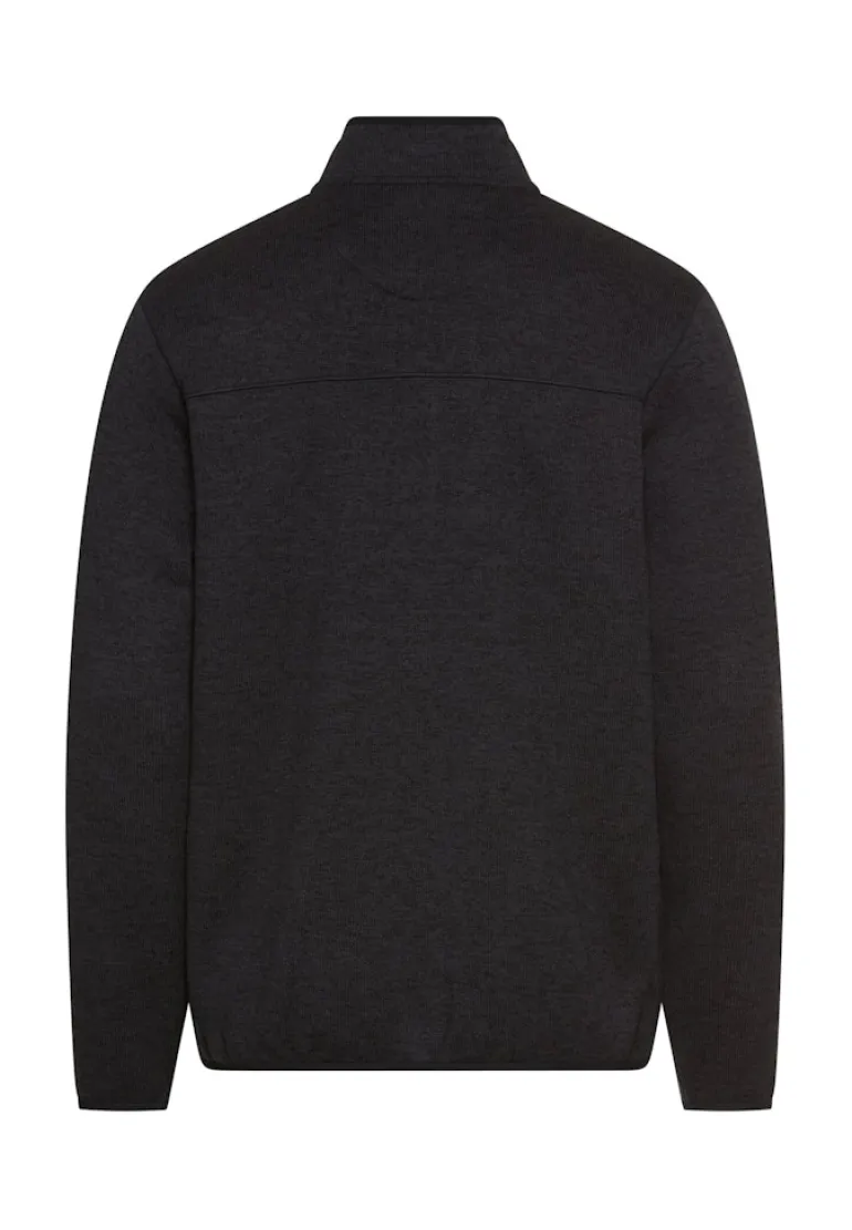 Strickjacke mit Stehkragen dark navy