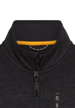 Strickjacke mit Stehkragen dark navy