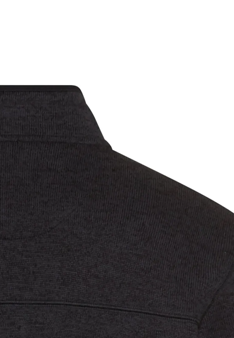 Strickjacke mit Stehkragen dark navy