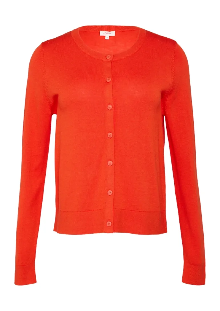 Strickjacke orange