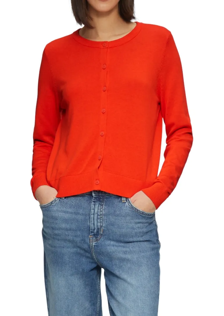 Strickjacke orange