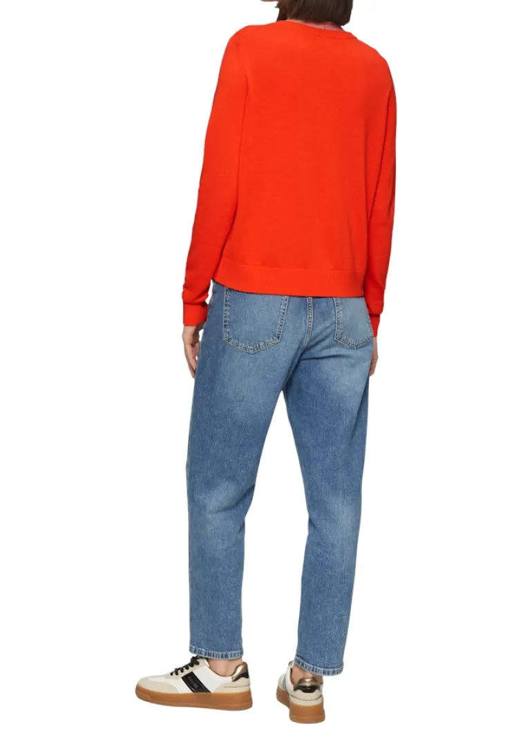 Strickjacke orange