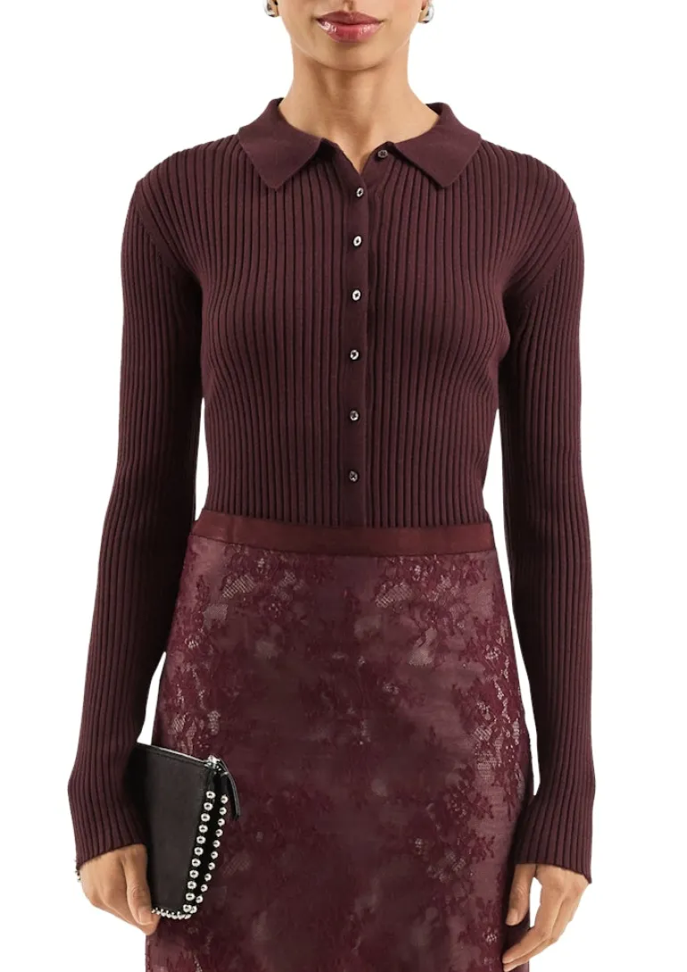 Strickjacke rot