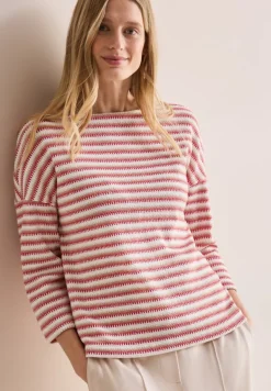 Strick-Look Shirt granita red