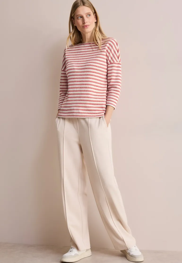 Strick-Look Shirt granita red