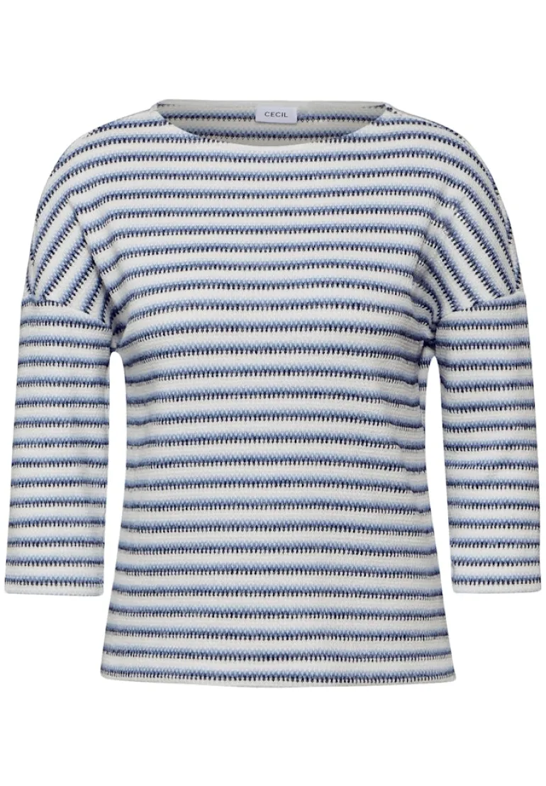 Strick-Look Shirt universal blue