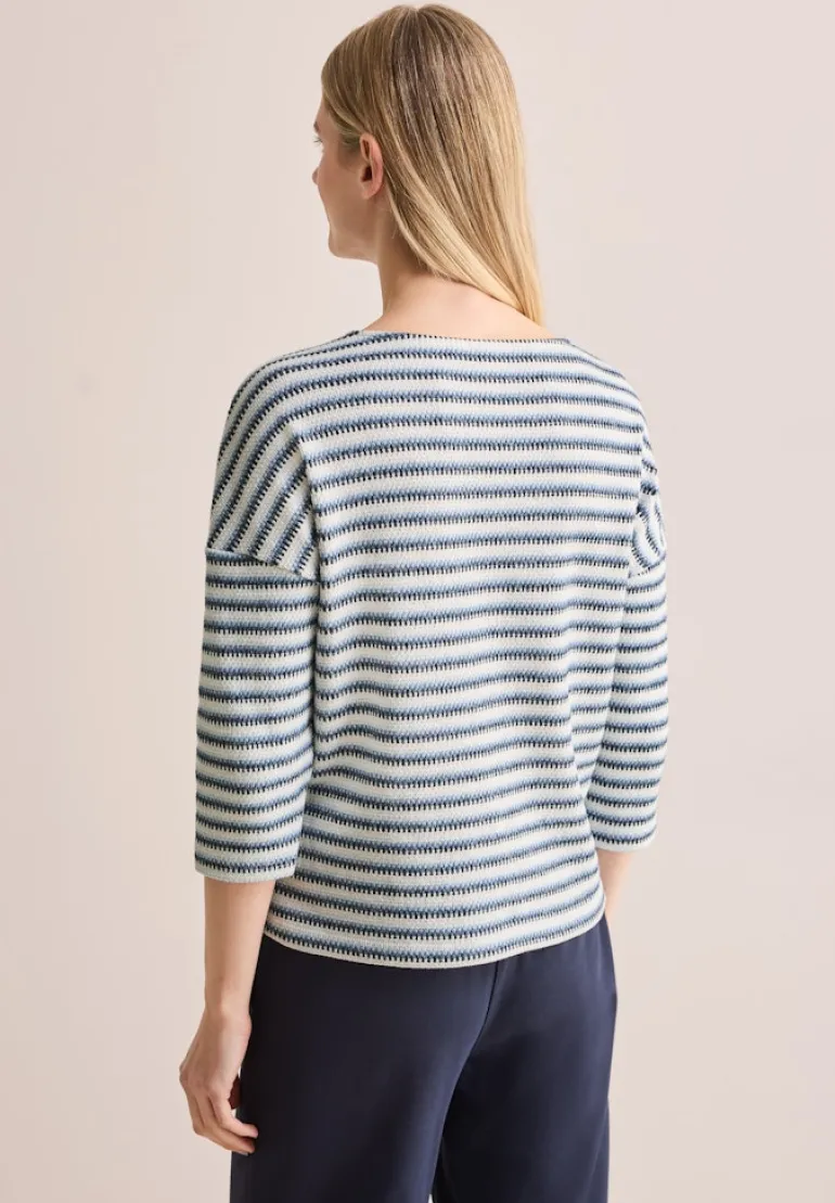 Strick-Look Shirt universal blue