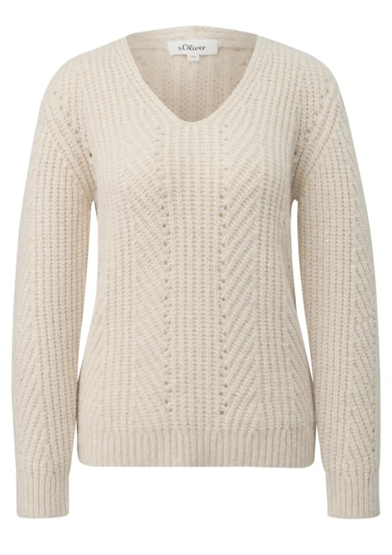 Strickpullover beige