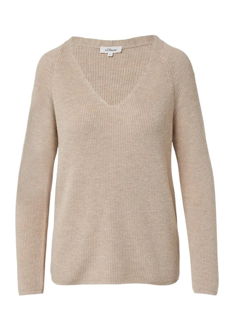 Strickpullover beige