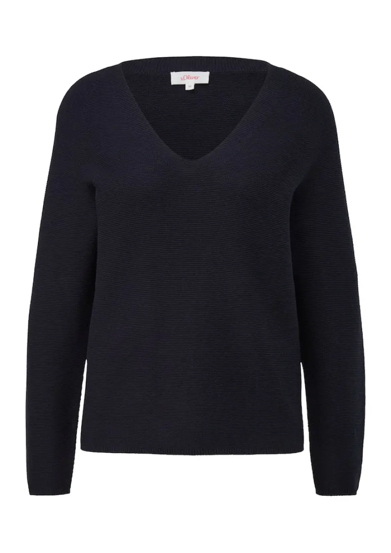Strickpullover blau2