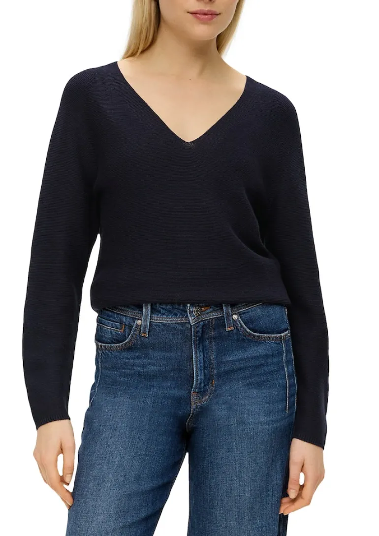 Strickpullover blau2