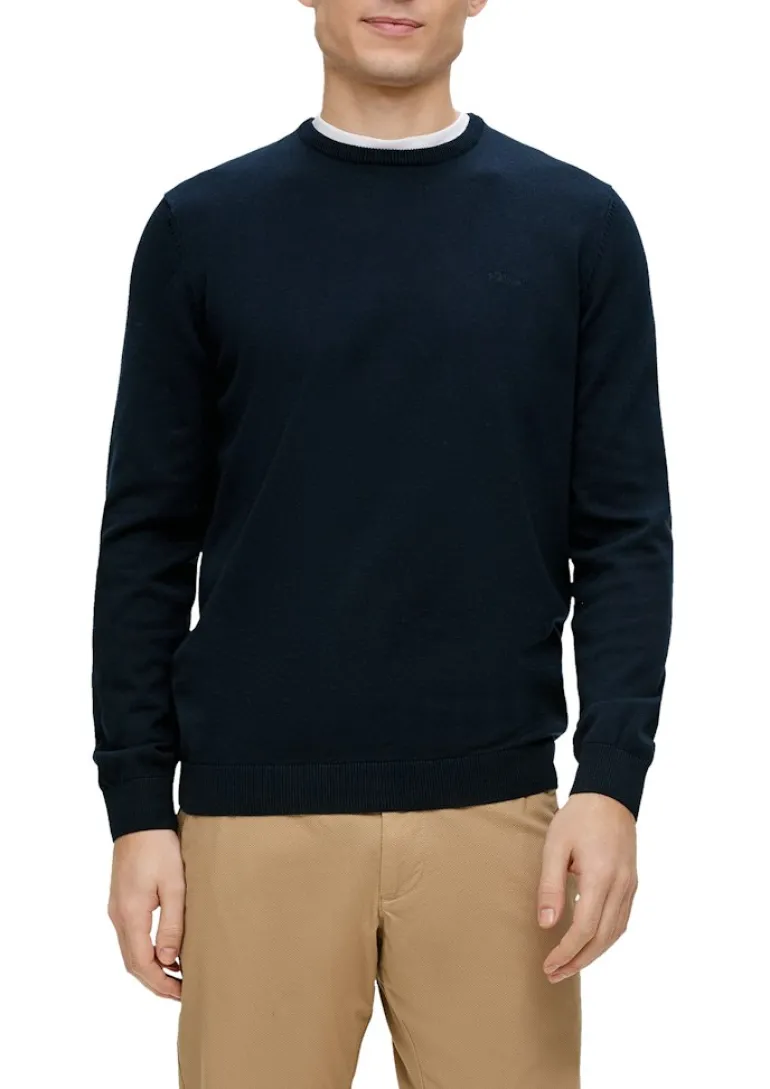 Strickpullover blau2