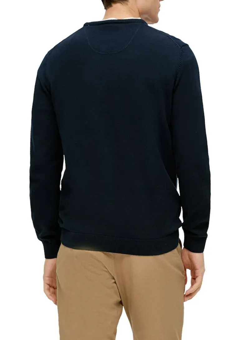 Strickpullover blau2
