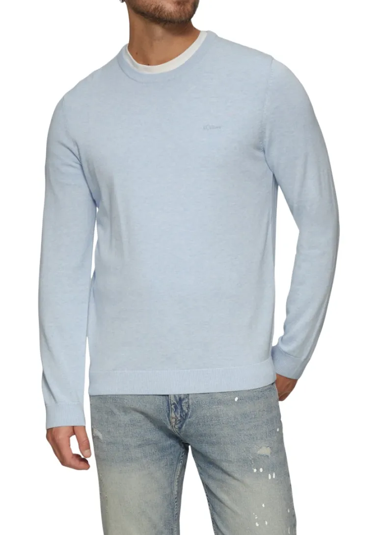 Strickpullover blau4