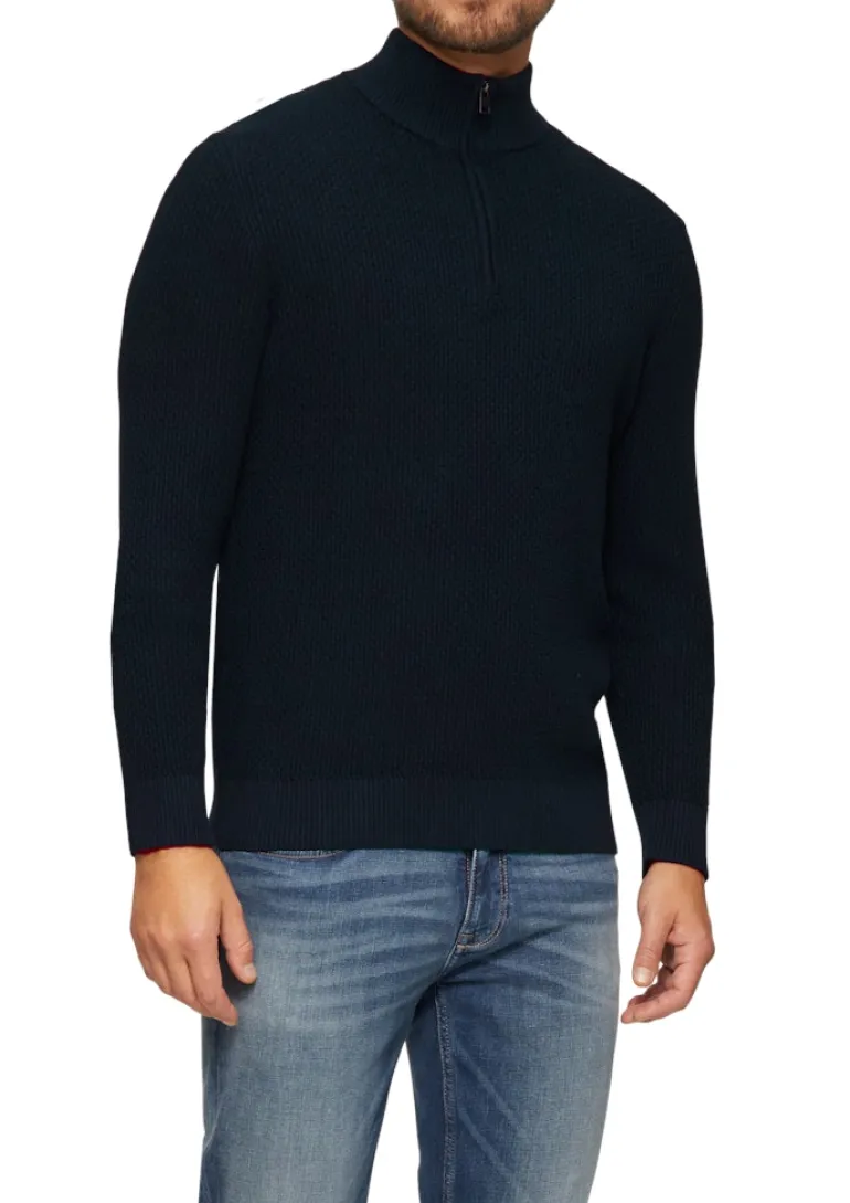 Strickpullover blau