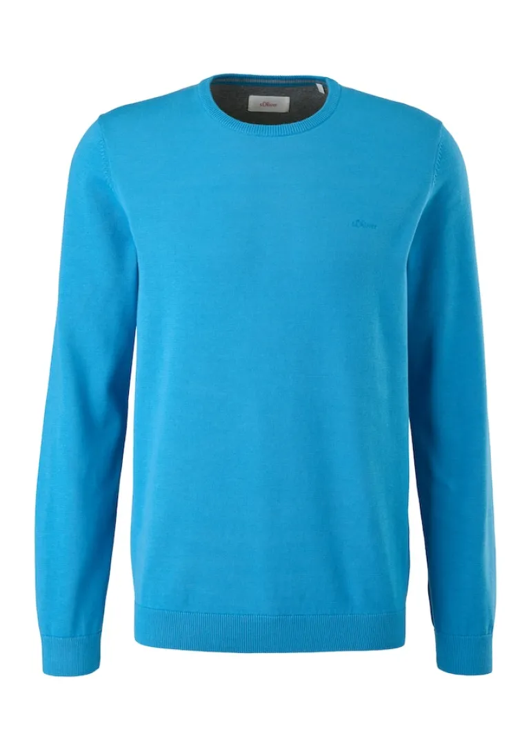 Strickpullover blau2