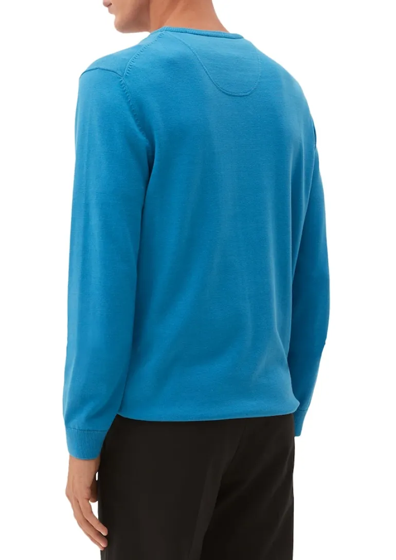 Strickpullover blau2