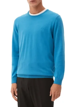 Strickpullover blau2