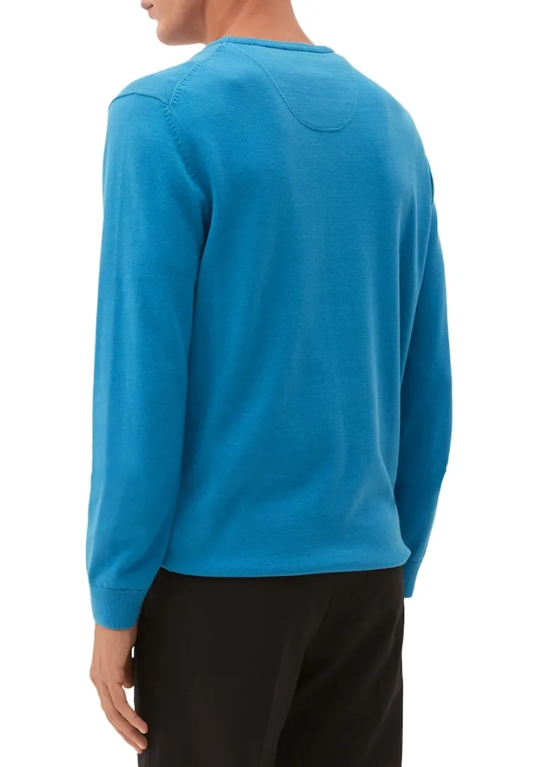 Strickpullover blau2