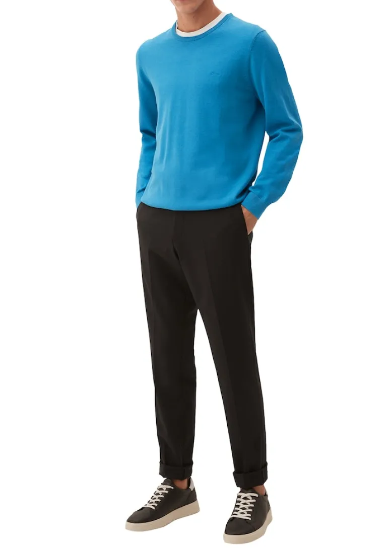 Strickpullover blau2
