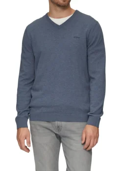Strickpullover blau1
