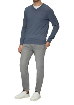 Strickpullover blau1