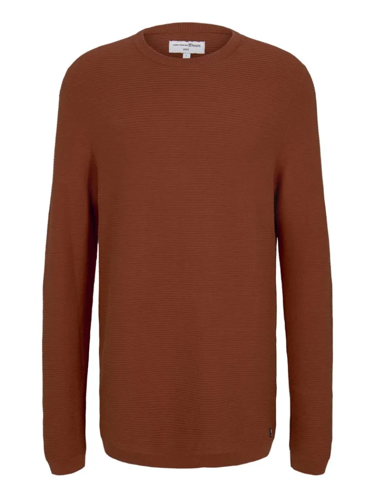 Strickpullover goji orange
