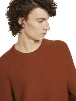 Strickpullover goji orange