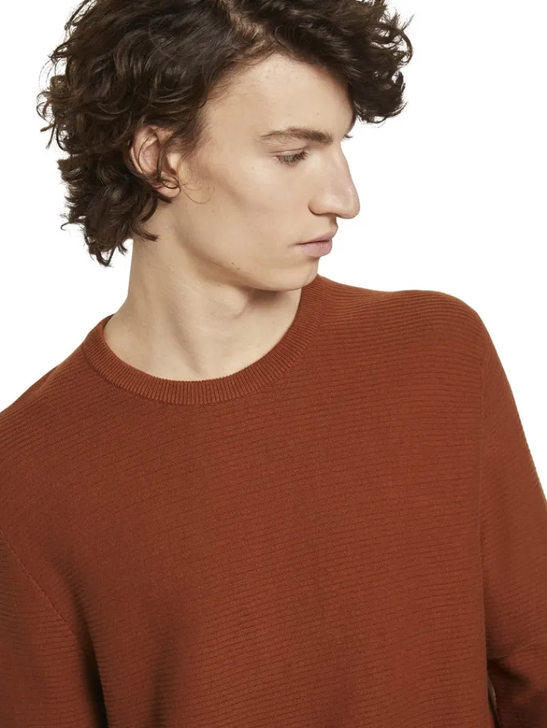 Strickpullover goji orange