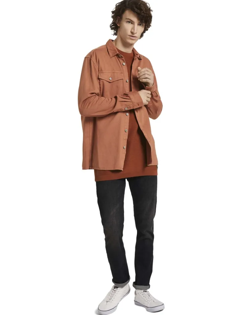 Strickpullover goji orange