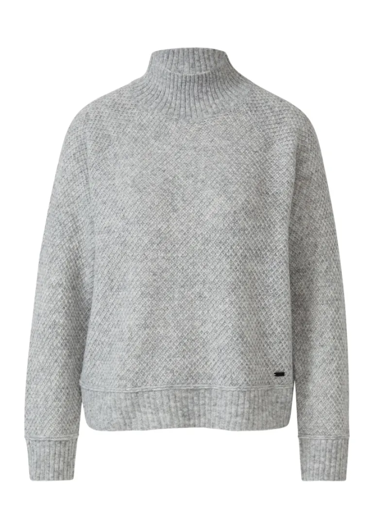 Strickpullover grau