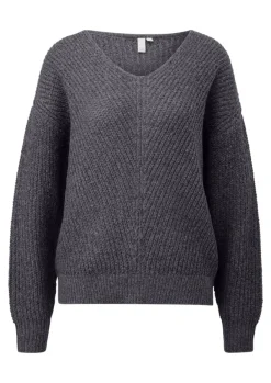 Strickpullover grau