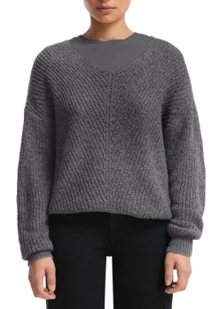 Strickpullover grau
