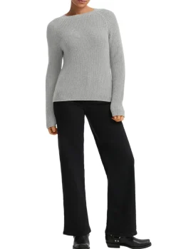 Strickpullover grau
