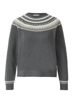 Strickpullover grau
