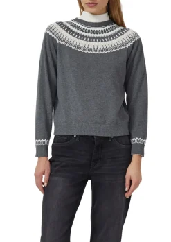 Strickpullover grau