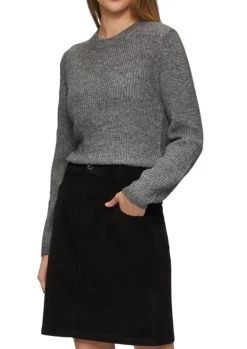 Strickpullover grau