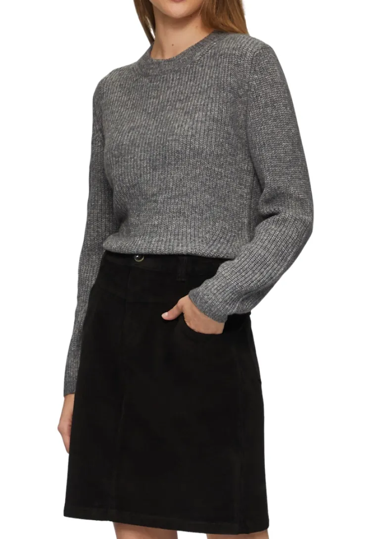 Strickpullover grau