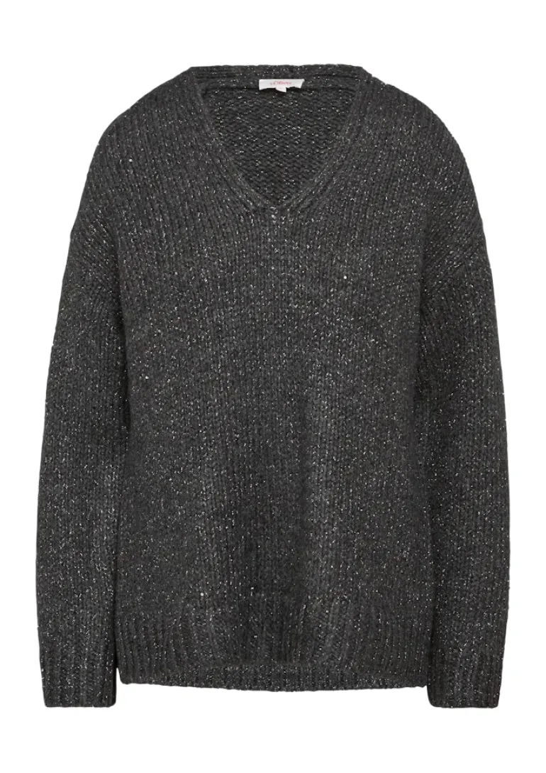 Strickpullover grau
