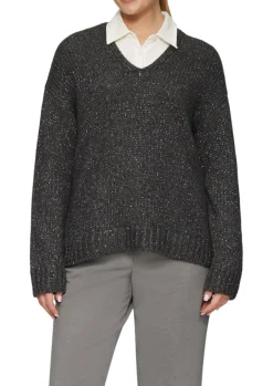 Strickpullover grau