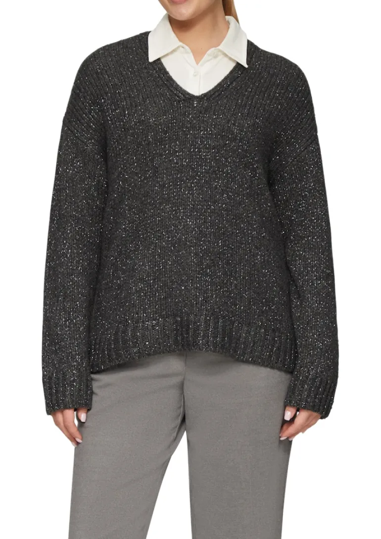 Strickpullover grau
