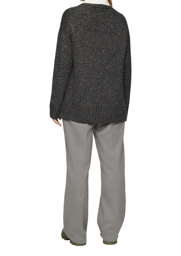 Strickpullover grau