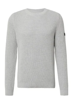 Strickpullover grau