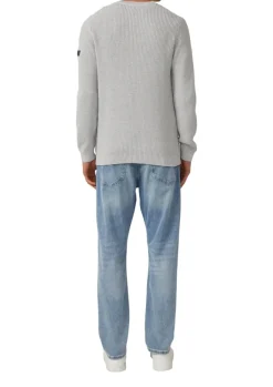 Strickpullover grau