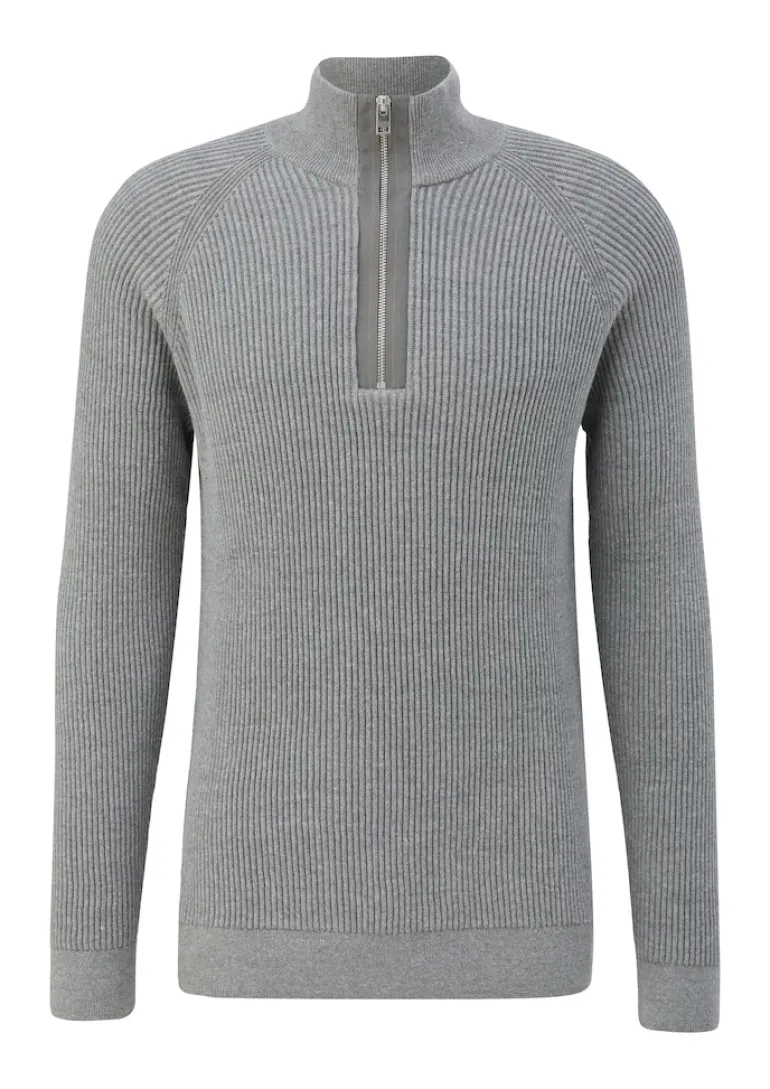 Strickpullover grau