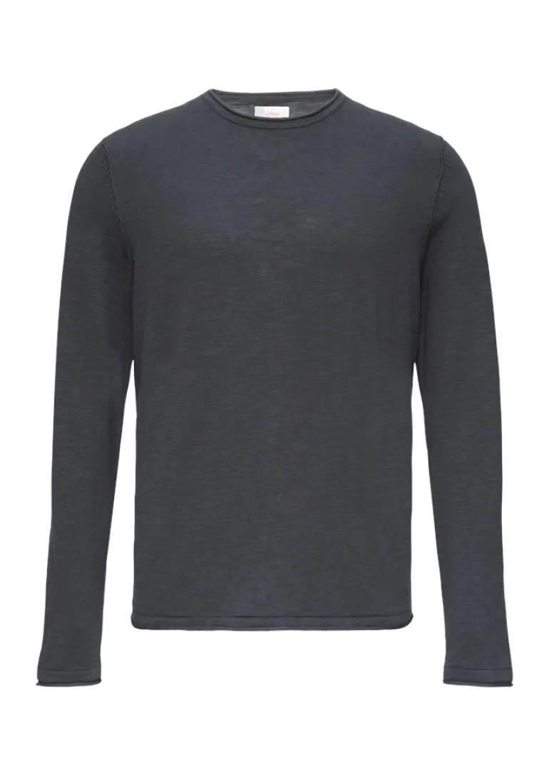 Strickpullover grau